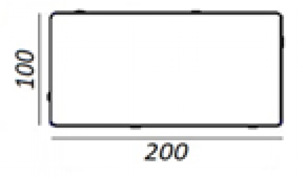 Бруківка 200x100