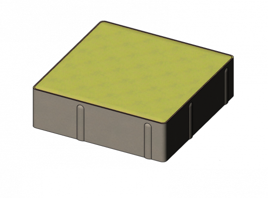 Квадрат 200*200*60, 400*400*60 мікрофаска оливковий