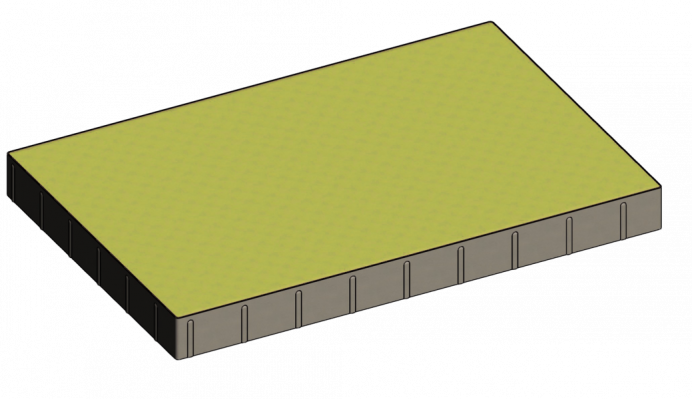 Прямокутник 900*600*80 мікрофаска оливковий