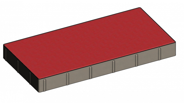 Прямокутник 600*300*60 бордовий