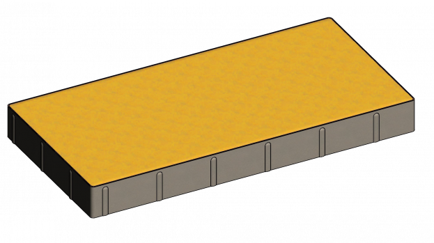 Прямокутник 600*300*60 жовтий