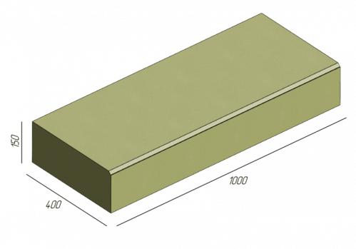Сходинка 1000*400*150 оливковий