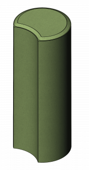 Стовпчик Ринг 116*93*300 оливковий