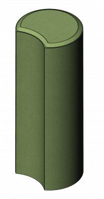 Стовпчик Ринг 116*93*300 оливковий